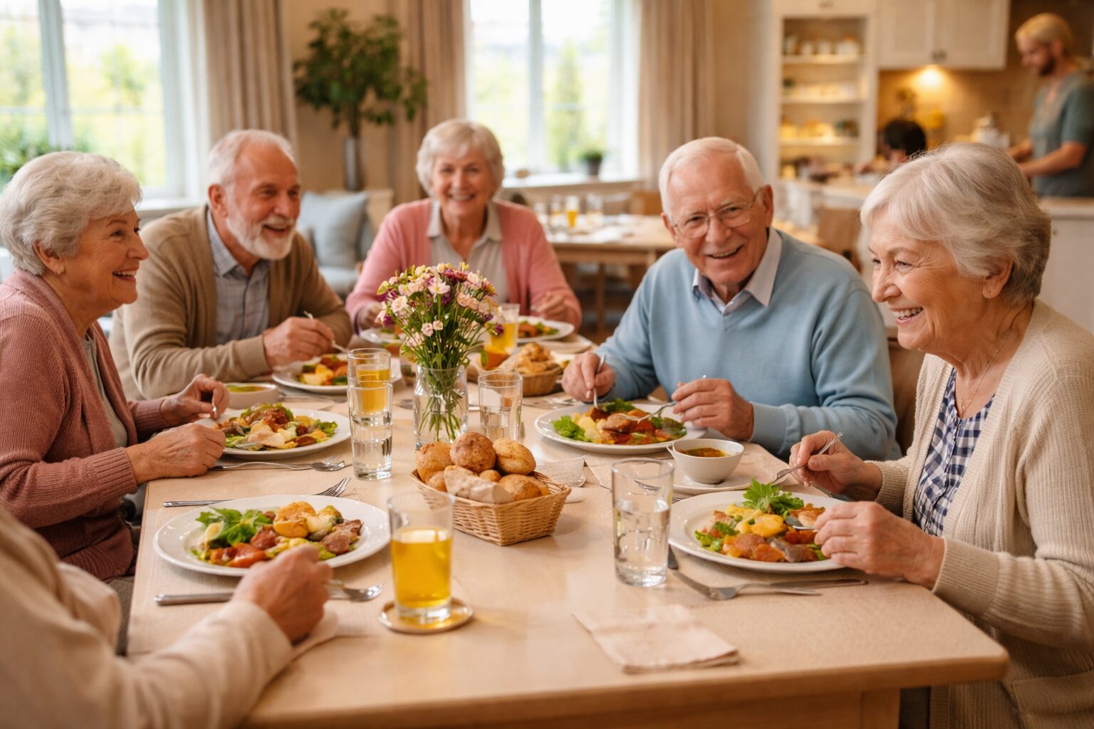 Menyene samlet på en side